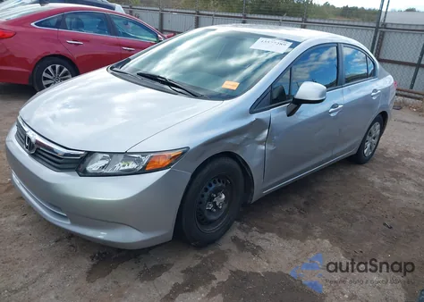 2012 Honda Civic Lx z USA, uszkodzony, nr VIN 2HGFB2F59CH323192